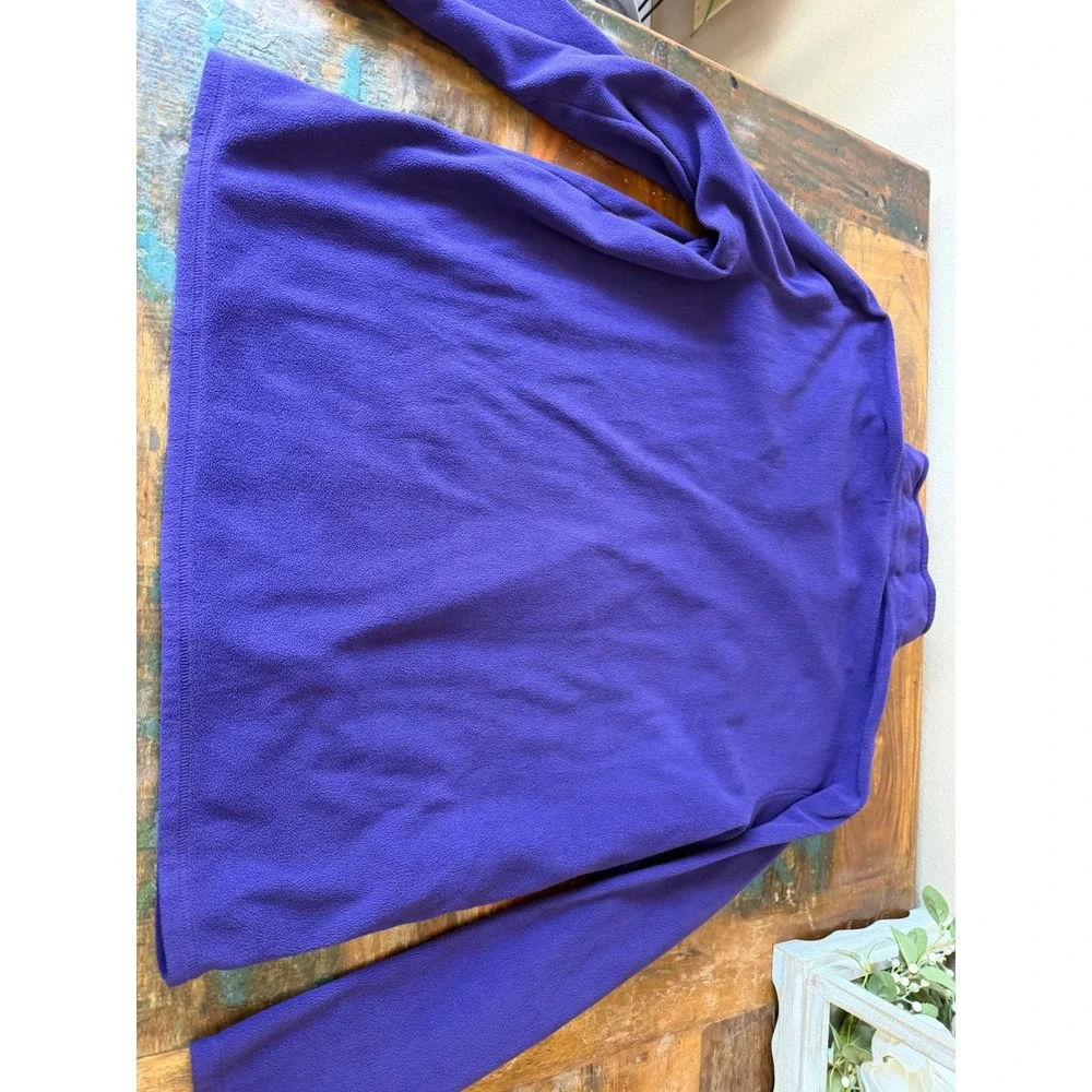 Mens 2XL The North face fleece purple pullover 1/4 zip
